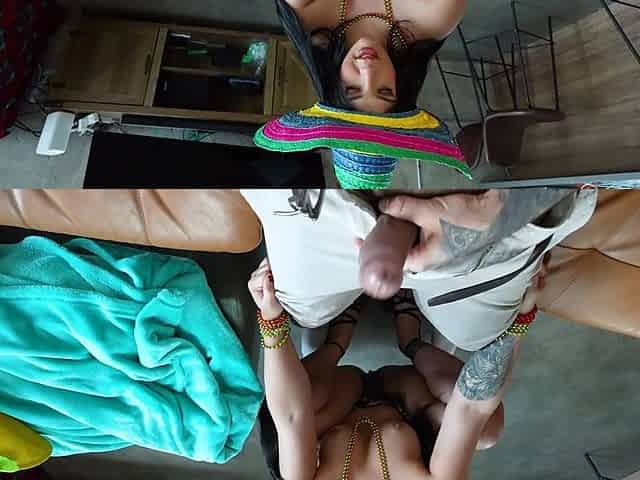 Zeus satisfies the appetites of the beautiful and voluptuous Anais Amore