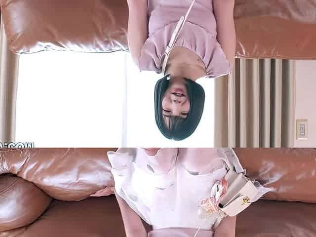 Asian bikini teen strips and is pussy licked