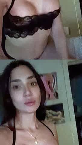 Miss Nathaliya Homemade Blowjob In Black Lingerie