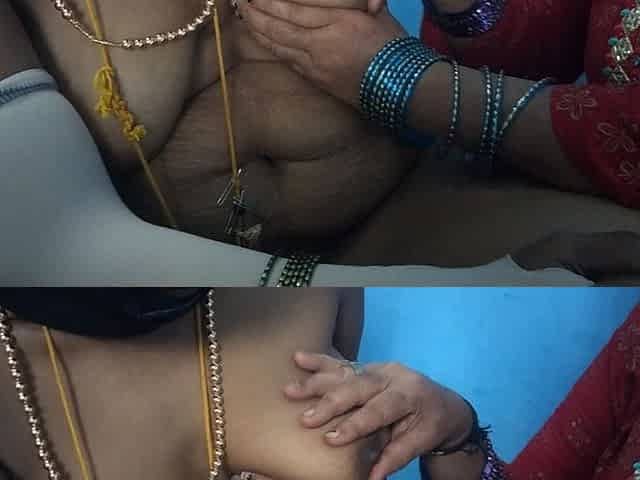 Three Lesbian Hot Talking and Boobs Sucking