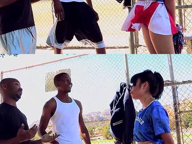 May Lee Takes 2 Large Ebony Jocks- AssMania