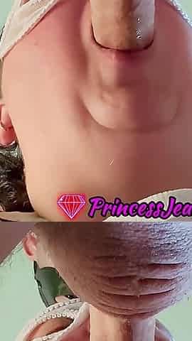 Real Amateur Super Close up Blowjob Deeptroth Oral Creampie