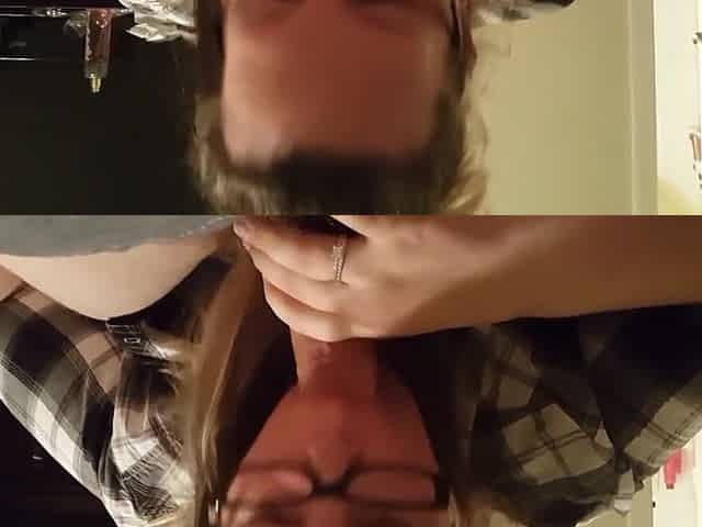 Busty Cheating bbw sucks off neighbor