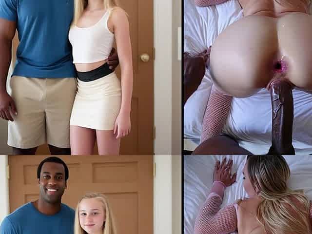 ENGLISH version - THE EBONY BBC who DEFLOWED my glamorous BLOND WIFE'S BUTT!