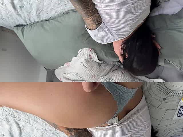 I Put Her Panties to the Side and Ate Her Ass Until It Was All Cummed