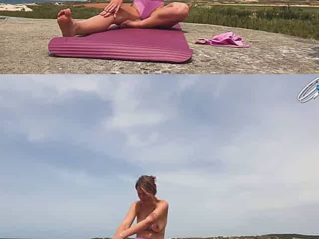 Public nude yoga stunning damsel masturbating, porn, hot.
