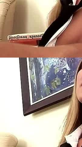 Better for Behind Scene 1 Busty Blonde Student Enjoys a Big Cock From Behind