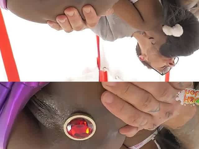 Tiny Black With Braces Fucked