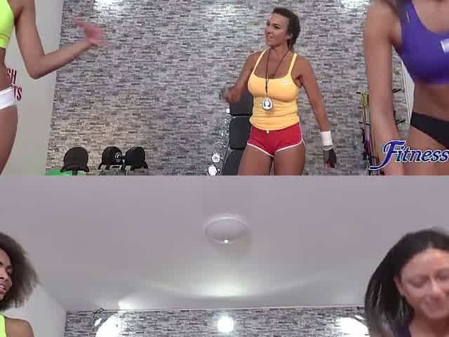 Cassie Del Isla, Olive Glass And Sports Bra - Butch Gym Teacher Lesbian 3some Sex 1