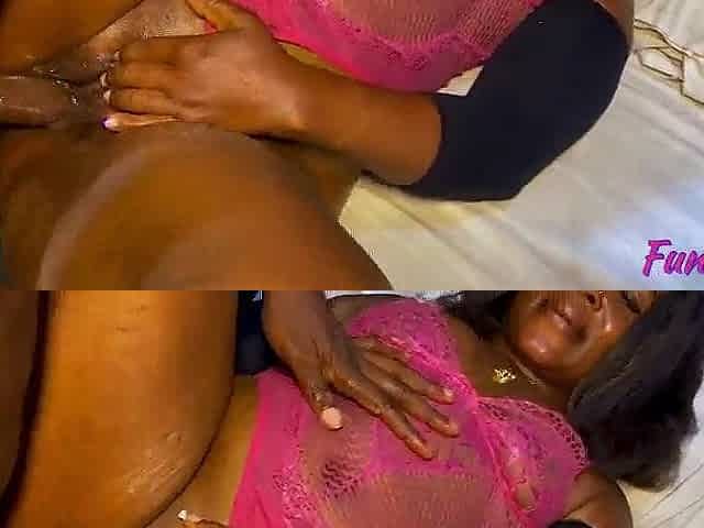 Black floozy desires that overweight wang