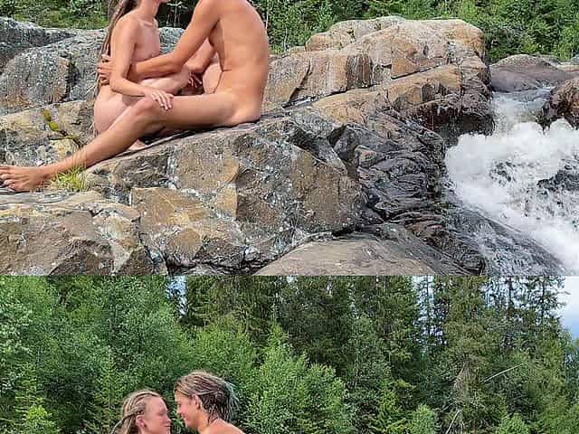 Summertime joy at the Waterfall - RosenlundX - 4k 60fps