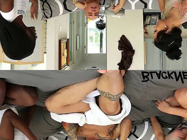 Interracial Three-some With 2 Step Daughters