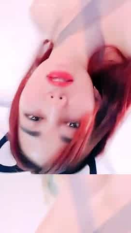 Sexy solo redhead enjoying close up pussy toying