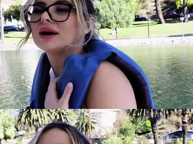 Swan Boat Slut Seduces the Rental Guy and Gets Face Fucked