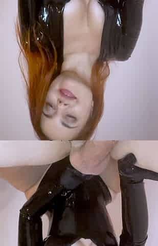 Fetish hoe masturbates takes bukkake fetish cock pov action