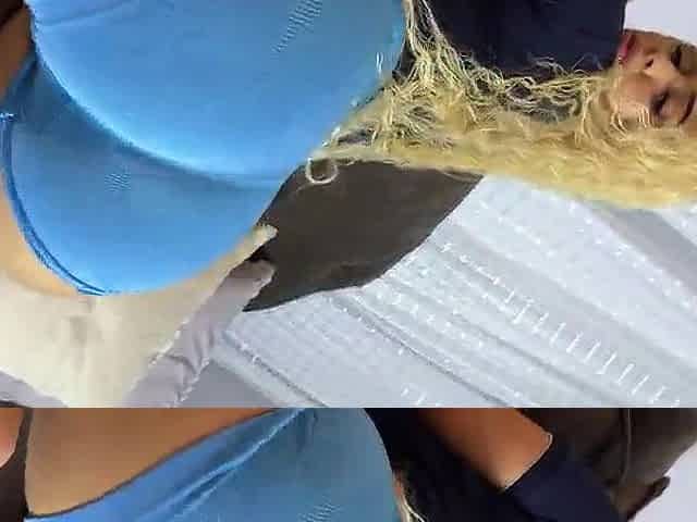 25 CENTIMETERS OF SHLONG FOR A VERY HAWT, LARGE-BOOTY BLOND GIVING BOOTY