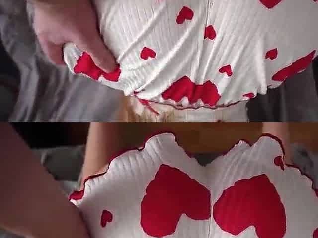 Screwed a angel with short shorts on the side of her large booty