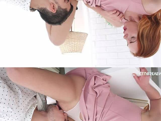 Seductive redhead sucks and fucks like a charm