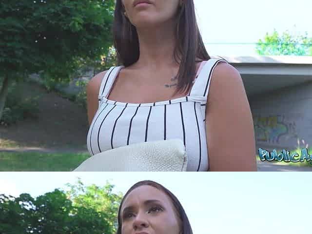 Public Agent - The Consummate Breasts and Ideal pink twat and rectal hole