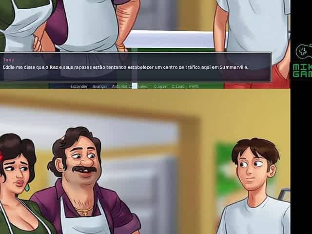 2D Porn Game, Summertime Saga clip 133 - Boss watched the Woman take Dong