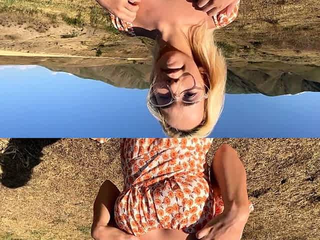 Horny Asian goes up the mountains for a HARD FUCK POV