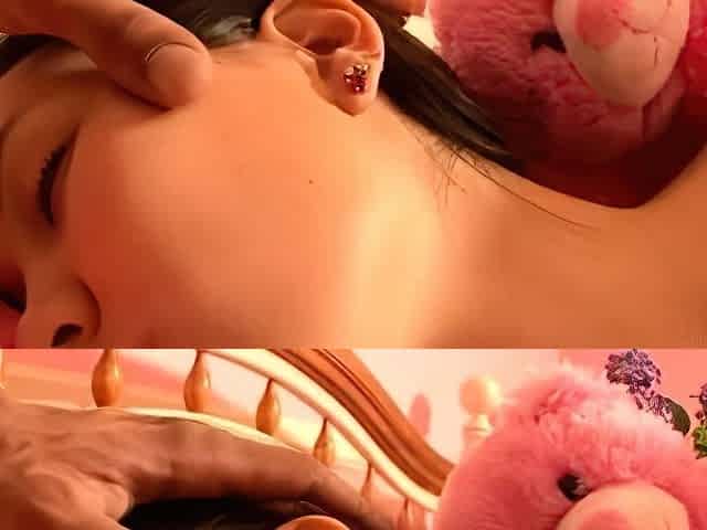 Cute blonde teen tight pussy hardcore massage fucking