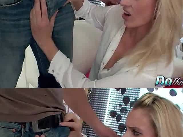 Horny Golden-haired Wife Brittany Bardot Gets a Good BBC Facial