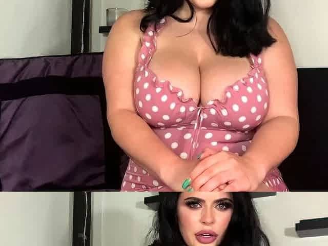 Big boob brunette masturbates on webcam