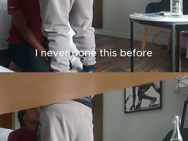 Tight Squeze 18 Ebony Screams During Her First Time. Huge Facial