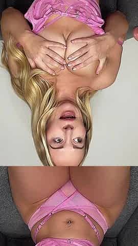 Pink Lingerie Dildo Fucking