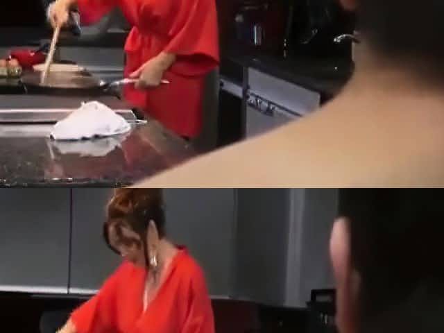 Stepmom makes breakfast for stepson - More On HDMilfCam.com