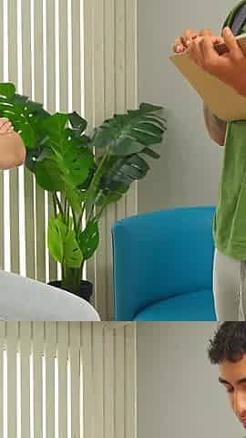 My Petite Latina Boss Gives Me a Sloppy Blowjob and Rides My Huge Cock on Her Desk Until I Cum on Her Tits