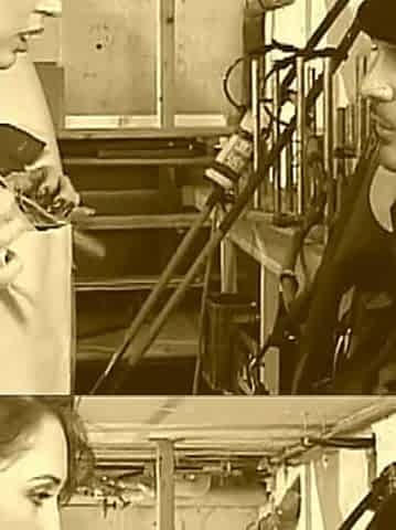 Beautiful Sexy Busty MILF Fucked and Cummed in Mouth by Big Vintage Cock at Work