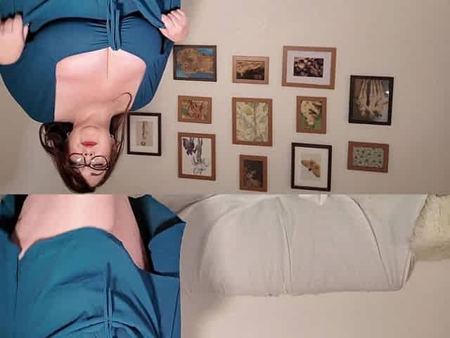 Busty Brunette BBW MILF Teases in Sexy Flirty Dress