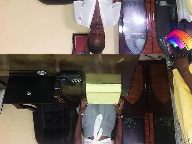 THE DELIVERY STUD WAS PAID IN KIND BY THE SKINNY BLACK FEMALE BOSS