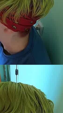 Blindfolded blowjob with cum clean up from her hand