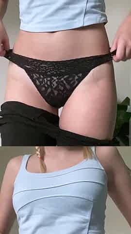 Curly Blonde Teen Records Solo Dildo Masturbation More at