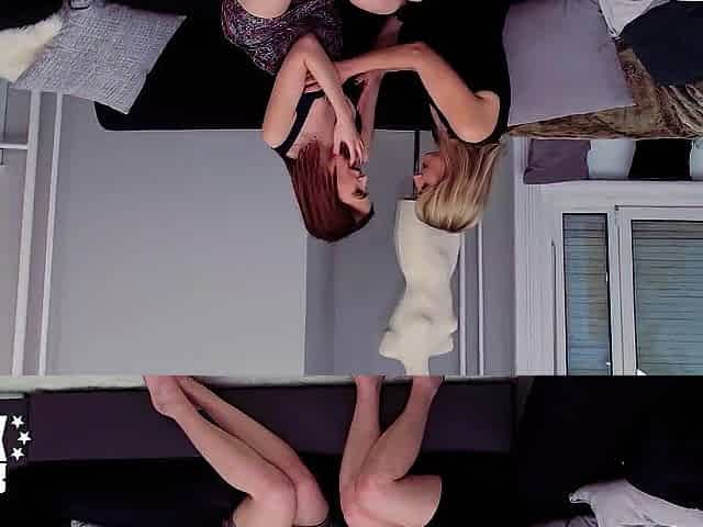Excited Lesbo Hotty Seduces Shy Housewife Into Having Ardent Sex with Her