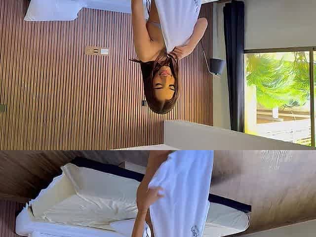 Strange spy on me in the pool, I invite him to my room and we bang wildly!