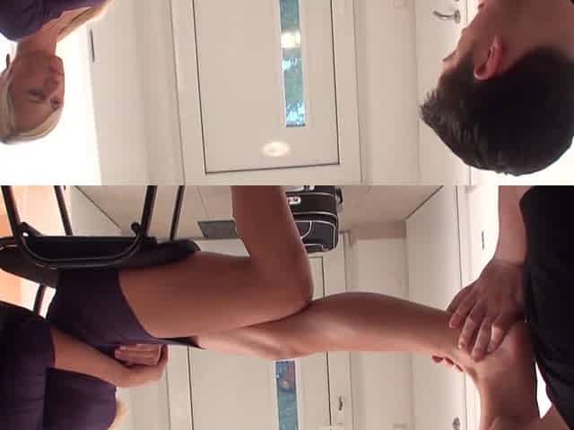 Returned home for foot worship by Foot Girls