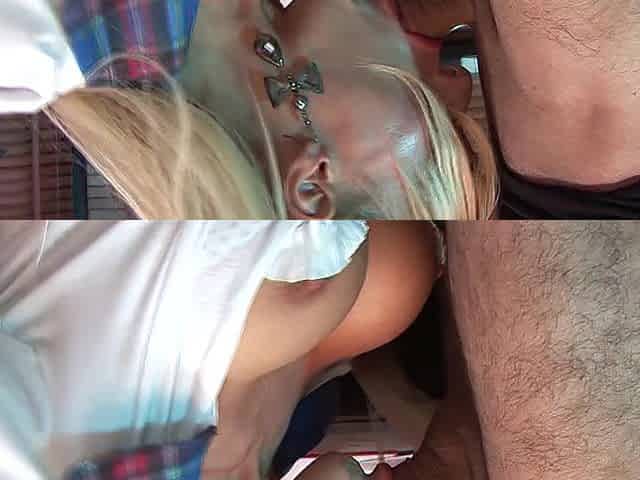 COLLEGE ASS CHEEKS Scene-two_Glamorous breasty blond college hotty likes her teacher's large shlong