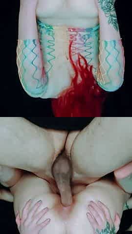 POV horny ahegao goth clown slut loves anal & gaping