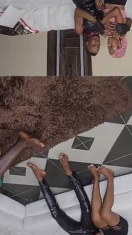 Slim Pearly Offers Her Husband Debtor with Her Juicy Pussy, Fuck in Front of Her Husband.