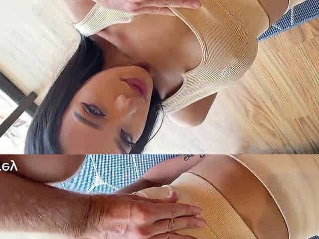 Large Breasts Latin babe Teen Mouth Screwed Like A Toy - Coarse Deepthroat Reverse Ride