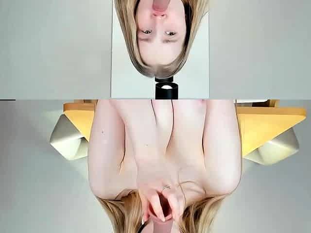 Mature blonde solo masturbation