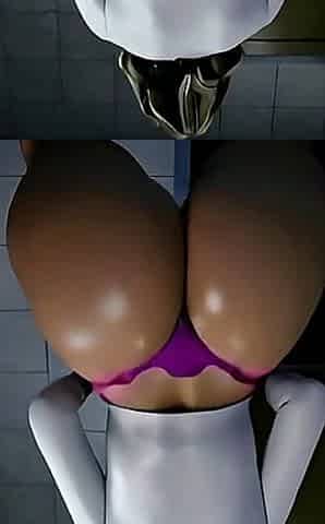 Thick Big Butt Bathroom Anal Scene