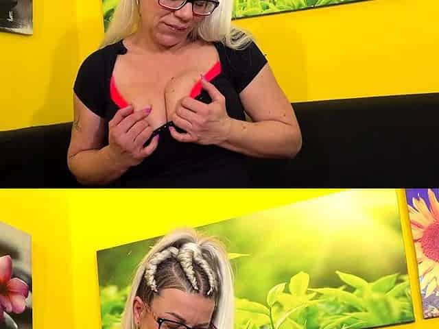 Big jugged milf with braids gets pumped