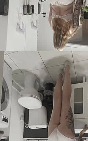Stepmommy Changes Her Underwear And Then Goes To Pee
