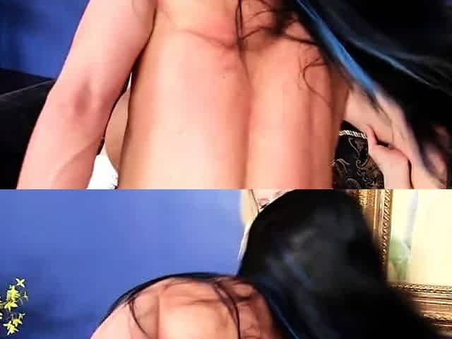 Busty milf and teen girl threesome act