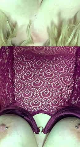 Hot blonde with big boobs solo